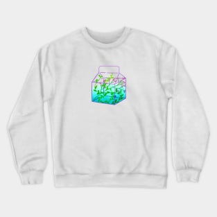 Juice box water terrarium aka aquarium Crewneck Sweatshirt